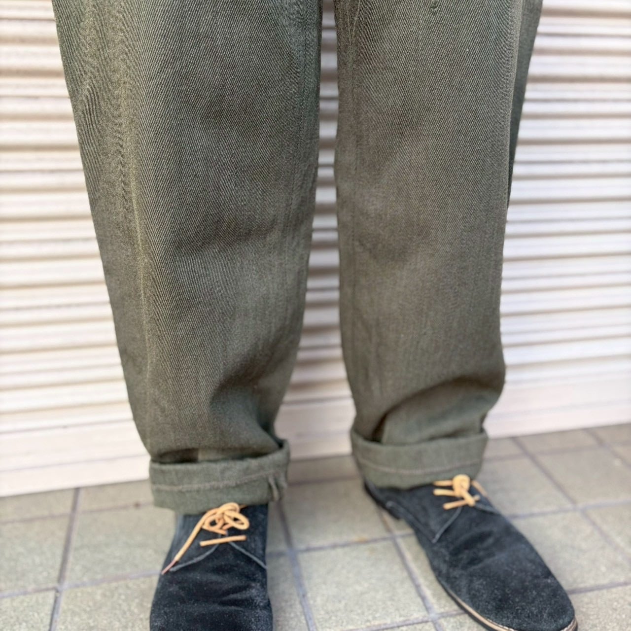 00s ウィップコード ウール スラックス ヴィンテージ W86cm L ドレス