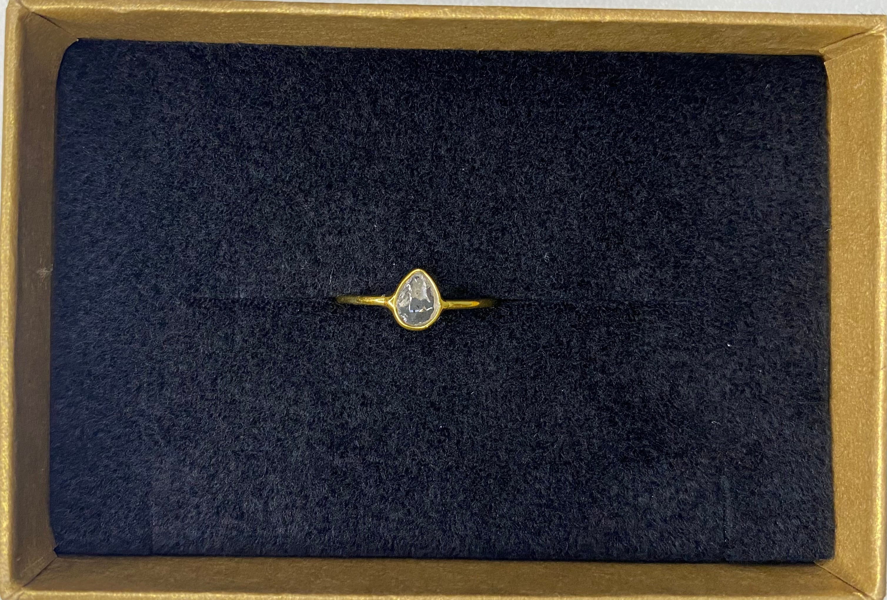 kana.k1012様　6/13ご購入分　K18 ナチュラルダイヤ 14号【サイズ変更】