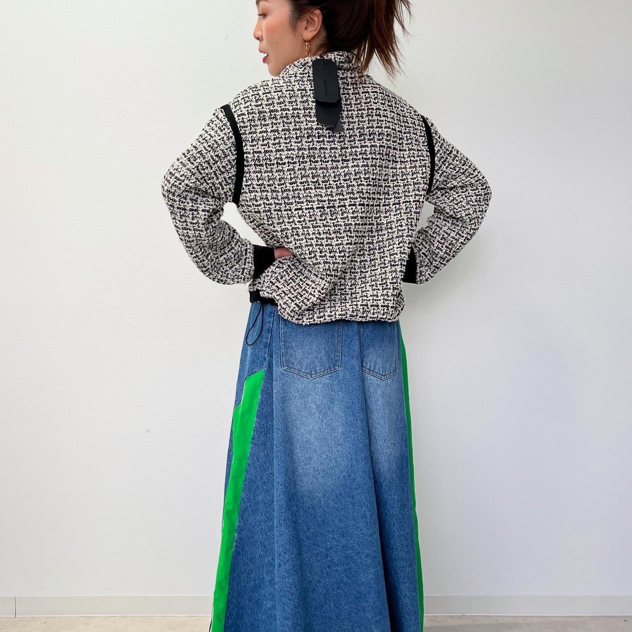 ミカーレミカーレ MICALLEMICALLE ファンシーツイードプルオーバー