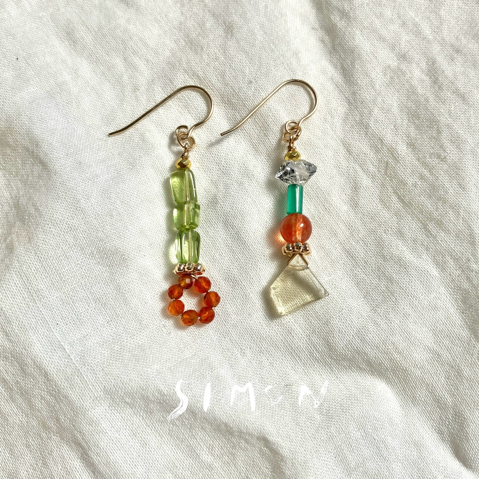 Coloration 彩り K14gfピアス 金具変更可 | simon