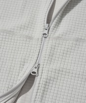 THERMOSQUARE FLEECE ZIP HOODIE_WHITE