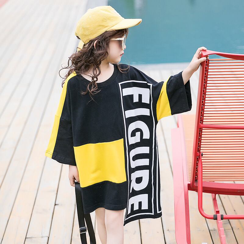 サマースタイルルーズトップス シャツ 夏物 キッズ Tシャツ トレンディボーイ97228091137