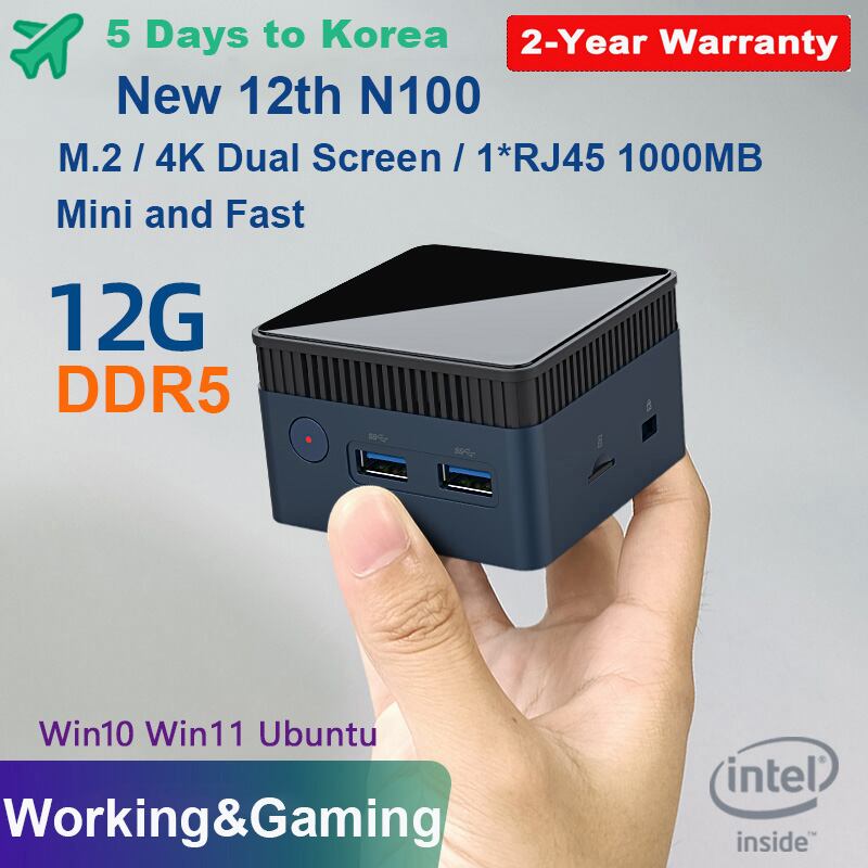 Chuwi-Intelプロセッサを搭載したミニPC,Intel n100デバイス,12GB RAM