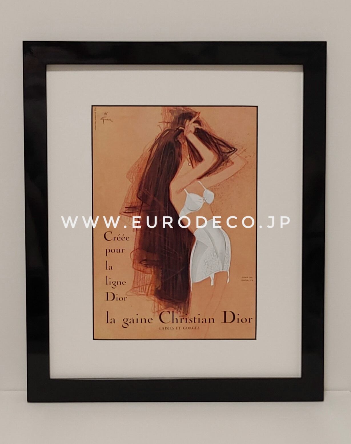 1980's ルネグリュオ ヴィンテージポスター(Christian Dior) RENE