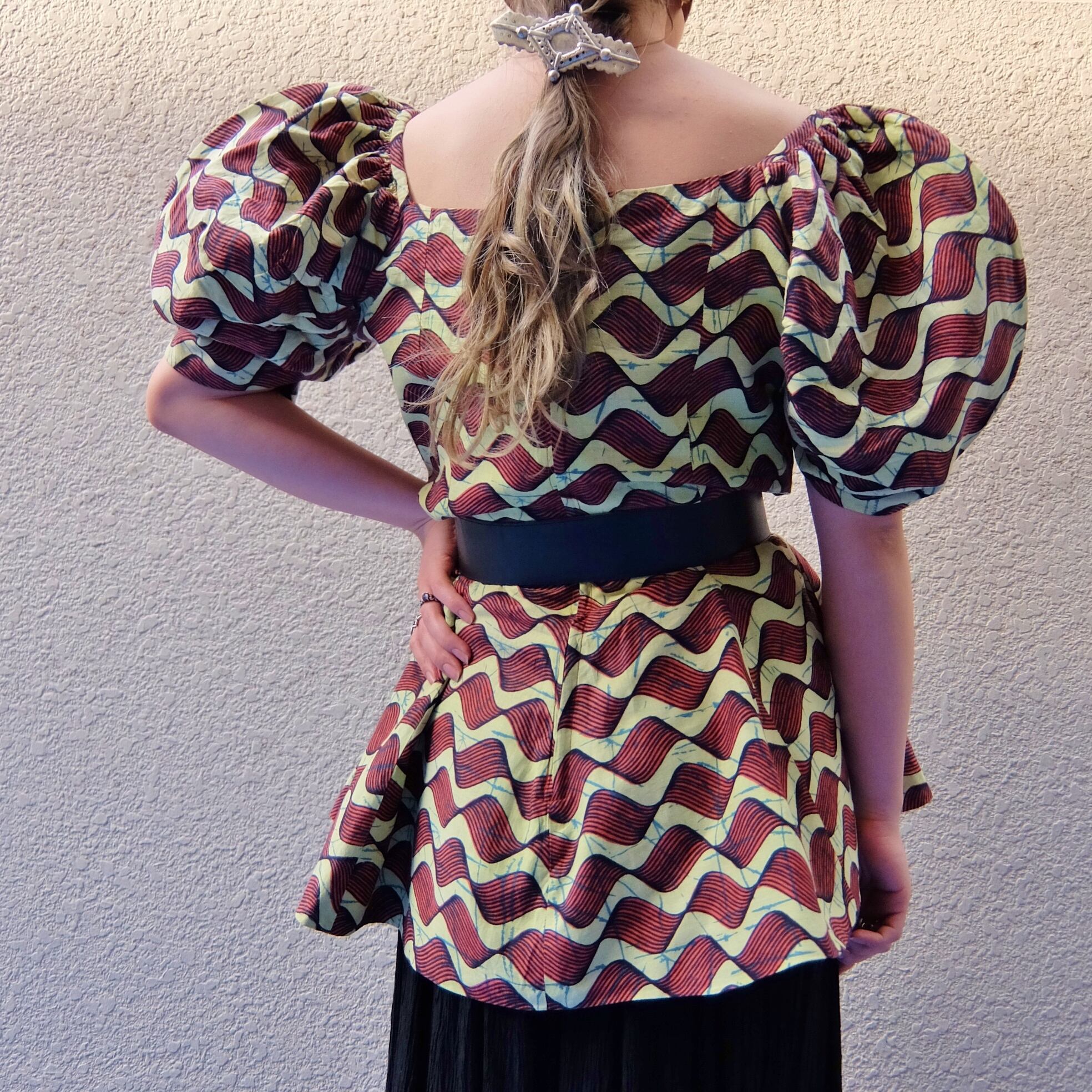 African batik tunic tops／アフリカンバティック チュニック