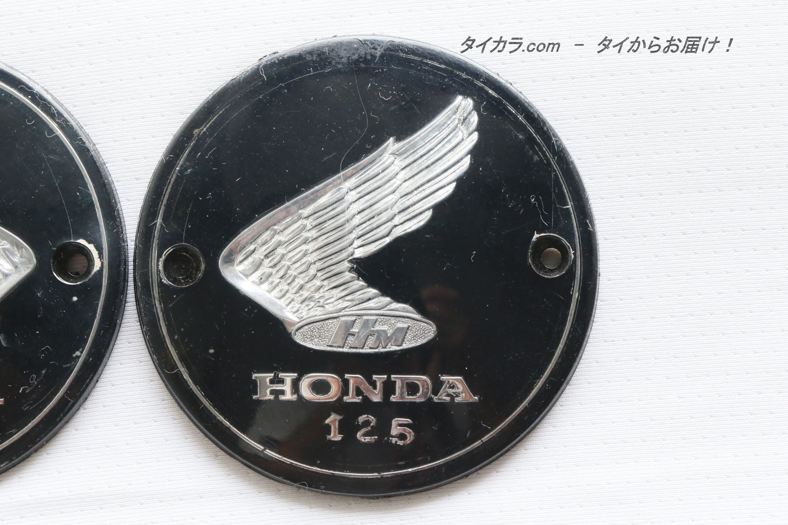 CD125 ガソリンタンク・左右ロゴ（Φ71mm）2枚セット 社外品」 | タイ