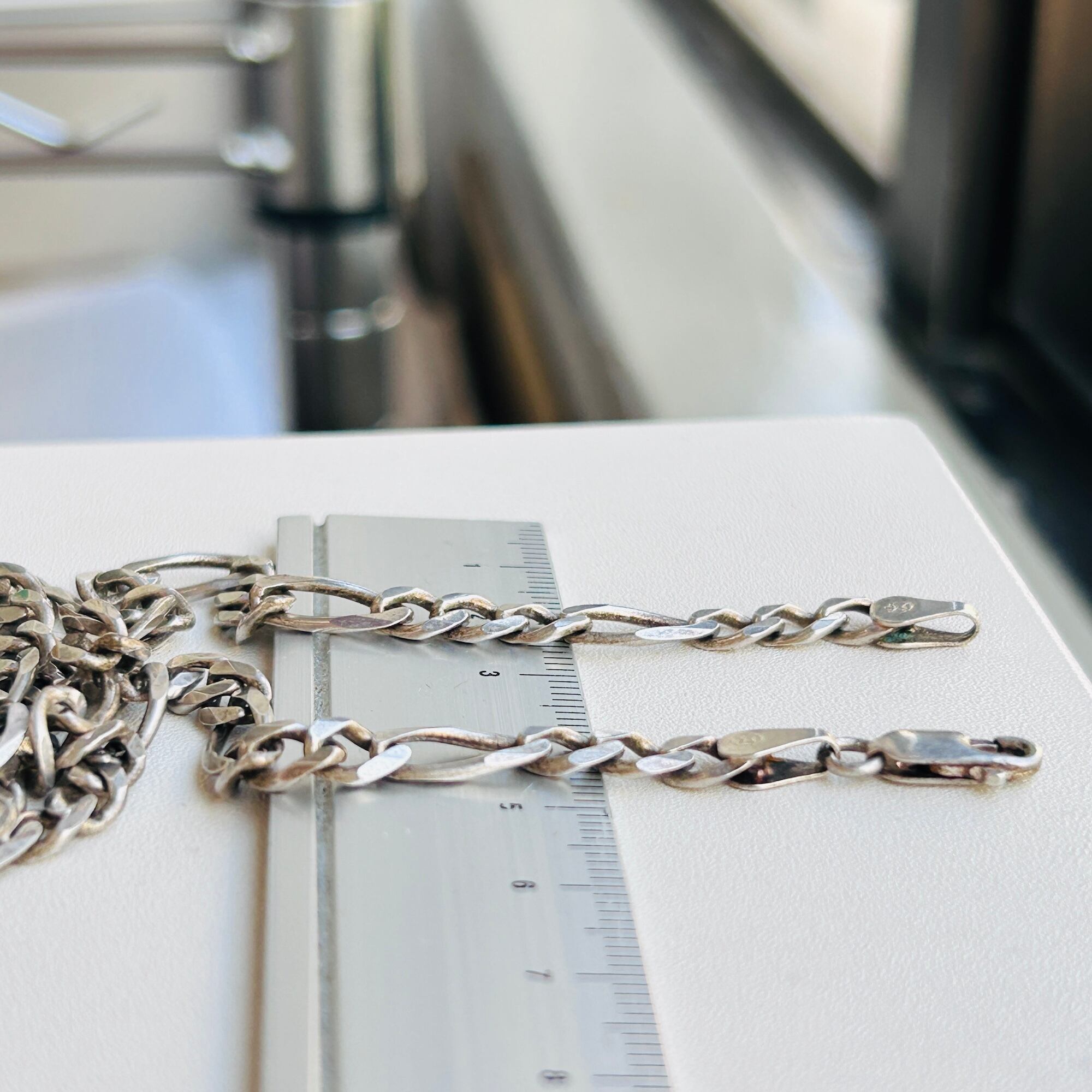 Italy シルバー925 フィガロチェーンネックレス（45.5cm） | Milo