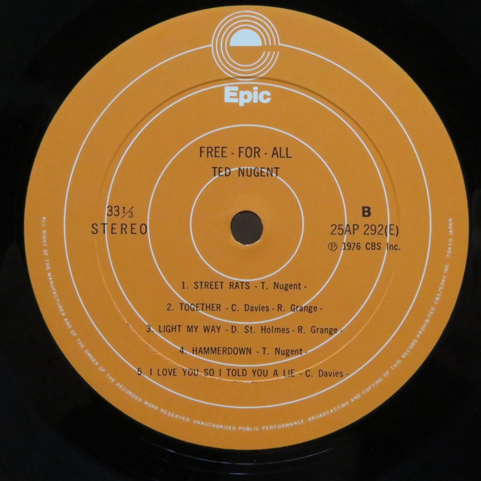 Ted Nugent / Free-For-All [25AP 292] - 画像5