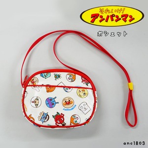 アンパンマン ポシェット ミニショルダー ベビー 幼児 子供 幼稚園 ネックパース キャラクター 総柄　日本製
