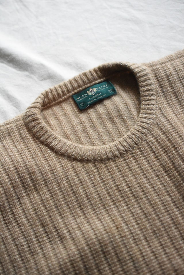 OK/90's "ALAN PAINE" heavey cashmere crew neck knit