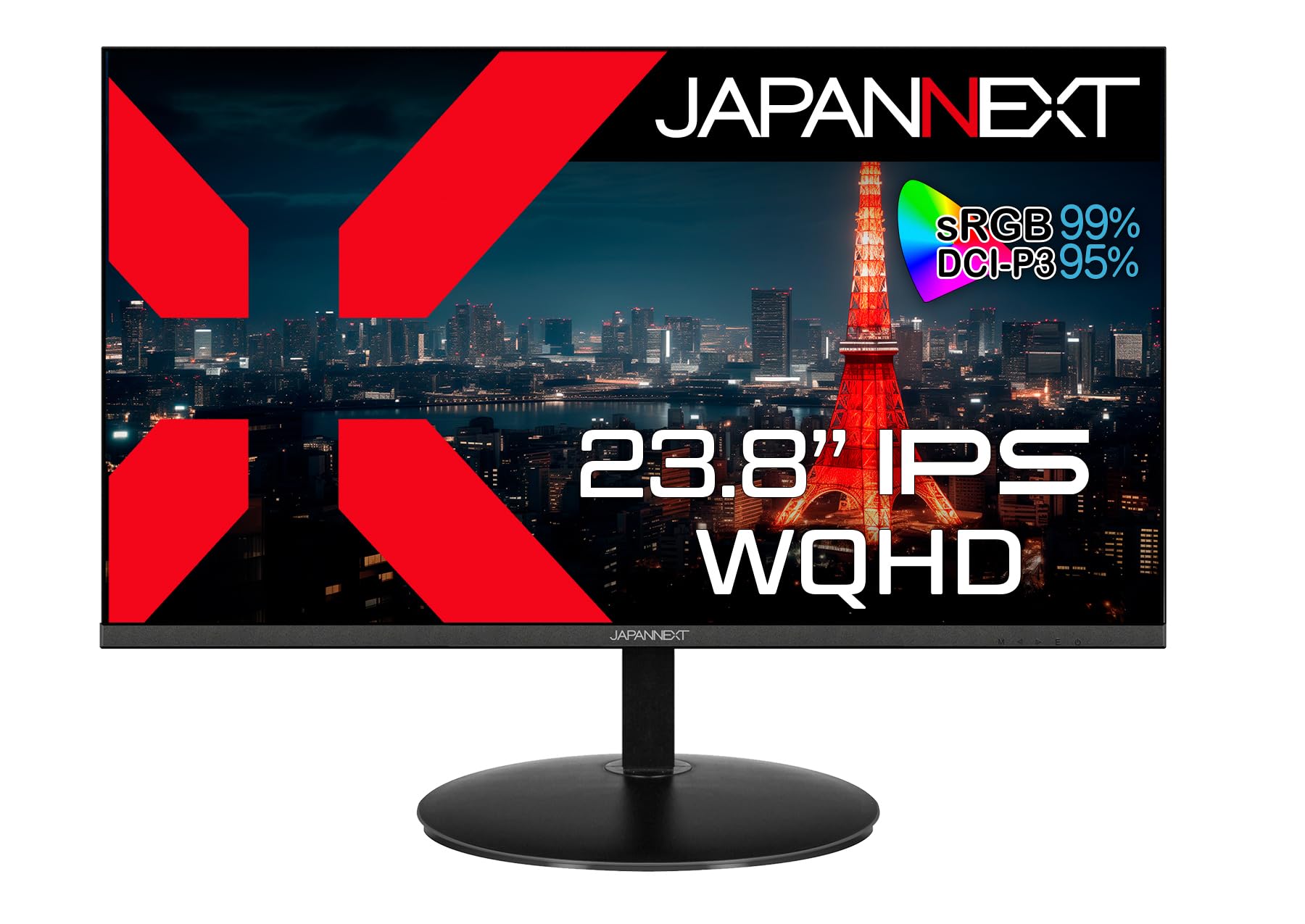 JAPANNEXT 23.8インチ モニター WQHD 2560x1440解像度 IPS