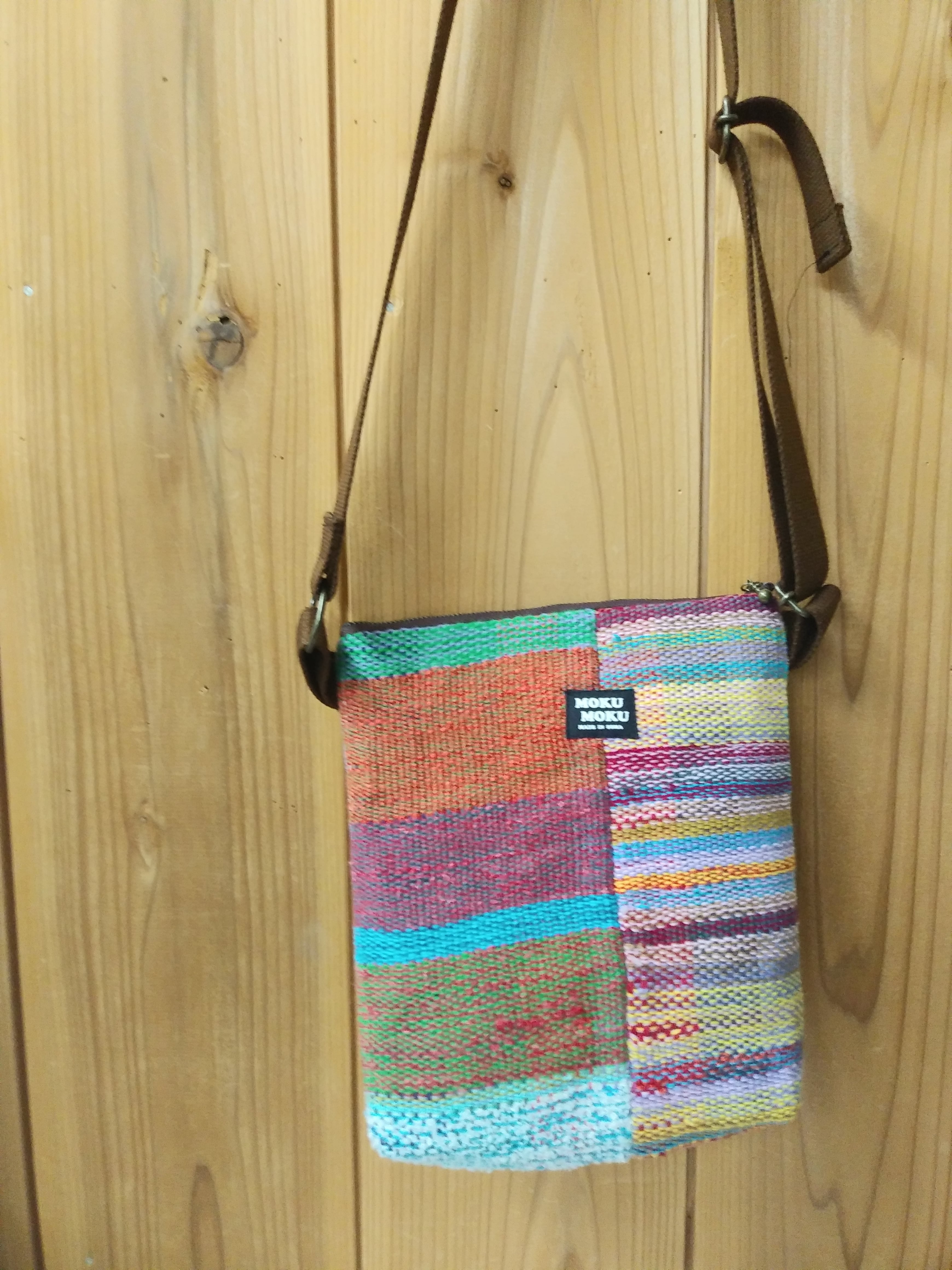 さをり織りショルダーバッグ | 工房もくもく
