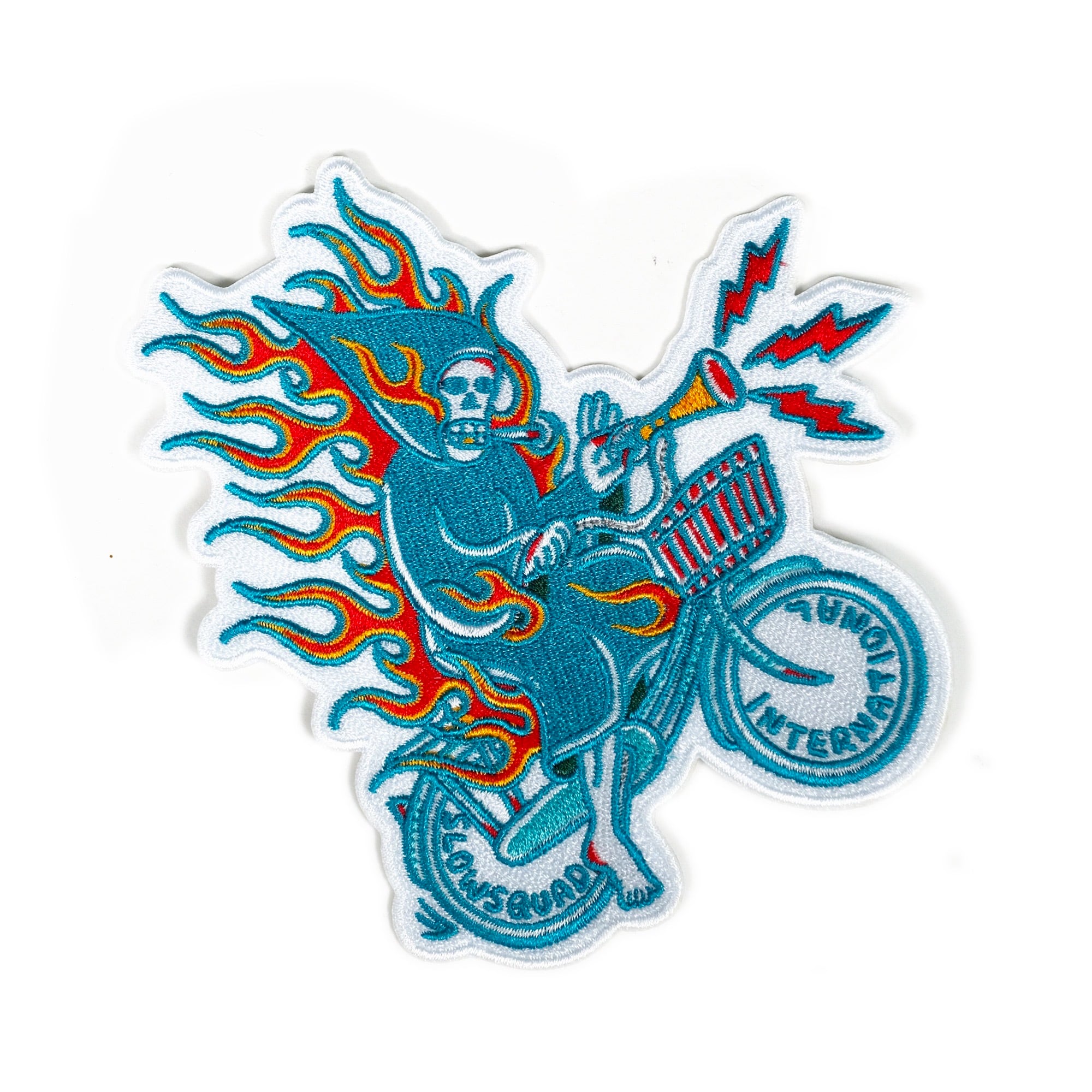 SLOW SQUAD XL Tシャツ 炎デザイン