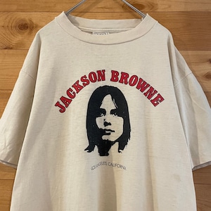 【Hanes】古着 80s ジャクソンブラウン Tシャツ USA製 ビンテージ Jackson Browne