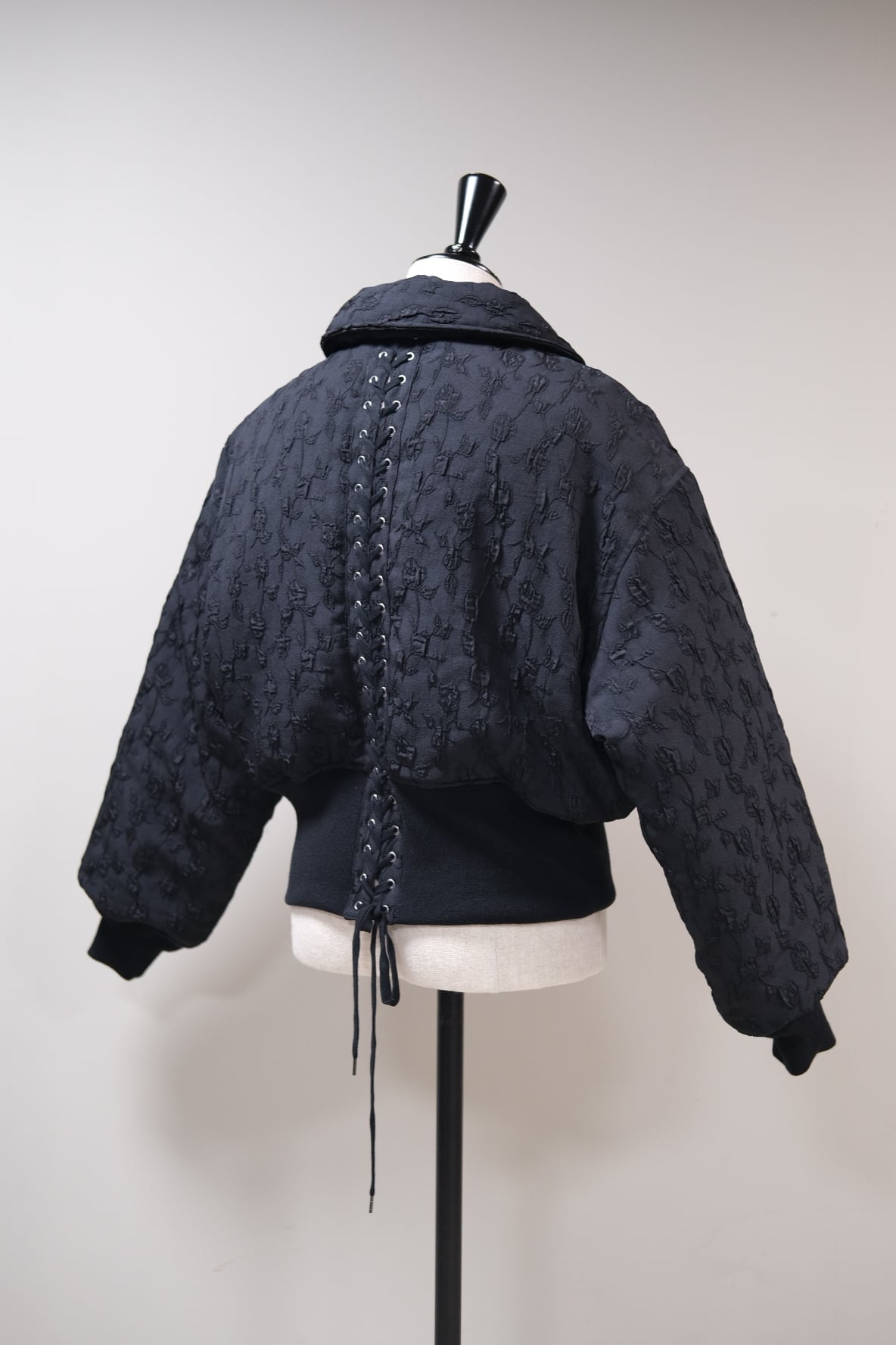 FETICO】 Floral jacquard bomber jacket -black- | loop