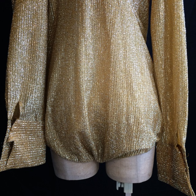 70s Metalic Gold Bodysuit