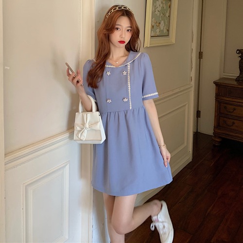 ✞ きれいめ☆ブルーAラインスカート スウィート ガーリー ✞ゴスロリ SM ミリ 甘ロリ クラロリ 和ロリ エレガント 黒ロリ 姫ロリ 華ロリ BB-BB7770681