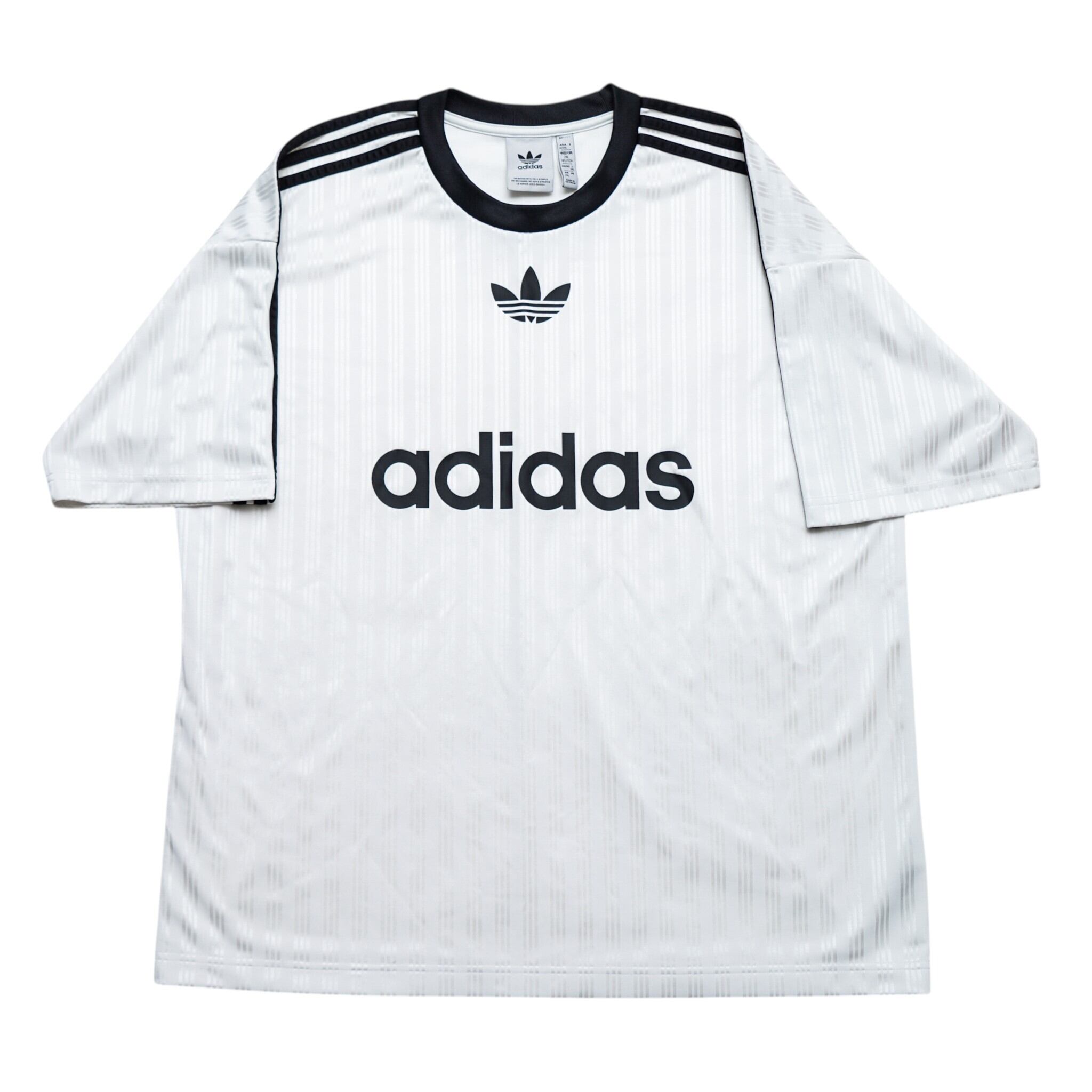 adidas アディダス アディカラー 半袖Tシャツ ユニフォーム ホワイト 3XL Y2K 中古