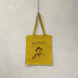 「Bon voyage」トートバッグ（マスタード）【Yuki Horimoto】