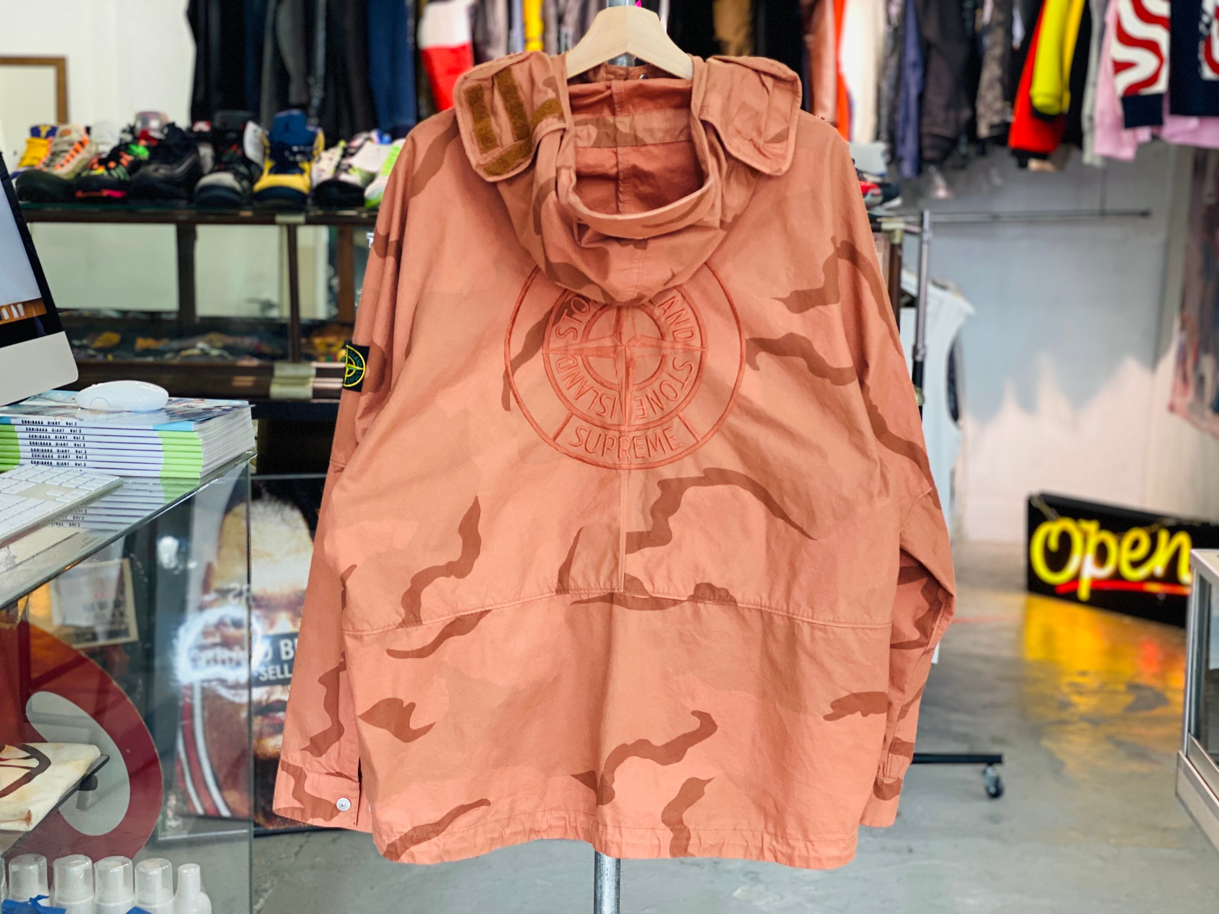 Supreme 19SS × STONE ISLAND RIOT MASK CAMO JACKET CORALCAMO LARGE 