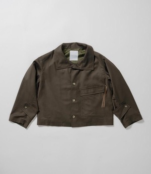 Gather flap jacket -khaki <LSD-BC3J3>