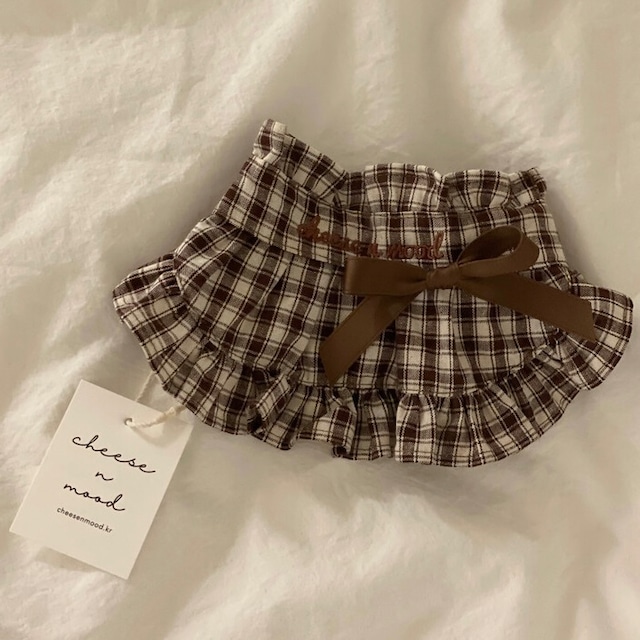 【即納】Maple Skirt / cheese n mood　韓国犬服
