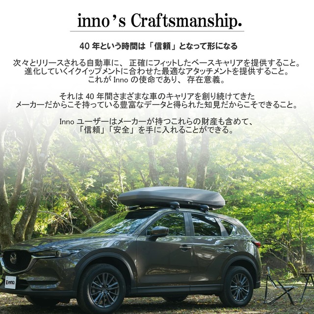 カーメイト(CARMATE) inno イノー ルーフキャリア スクエアベース 四角いバー用 取り付けパーツ ルーフレール用 INFR