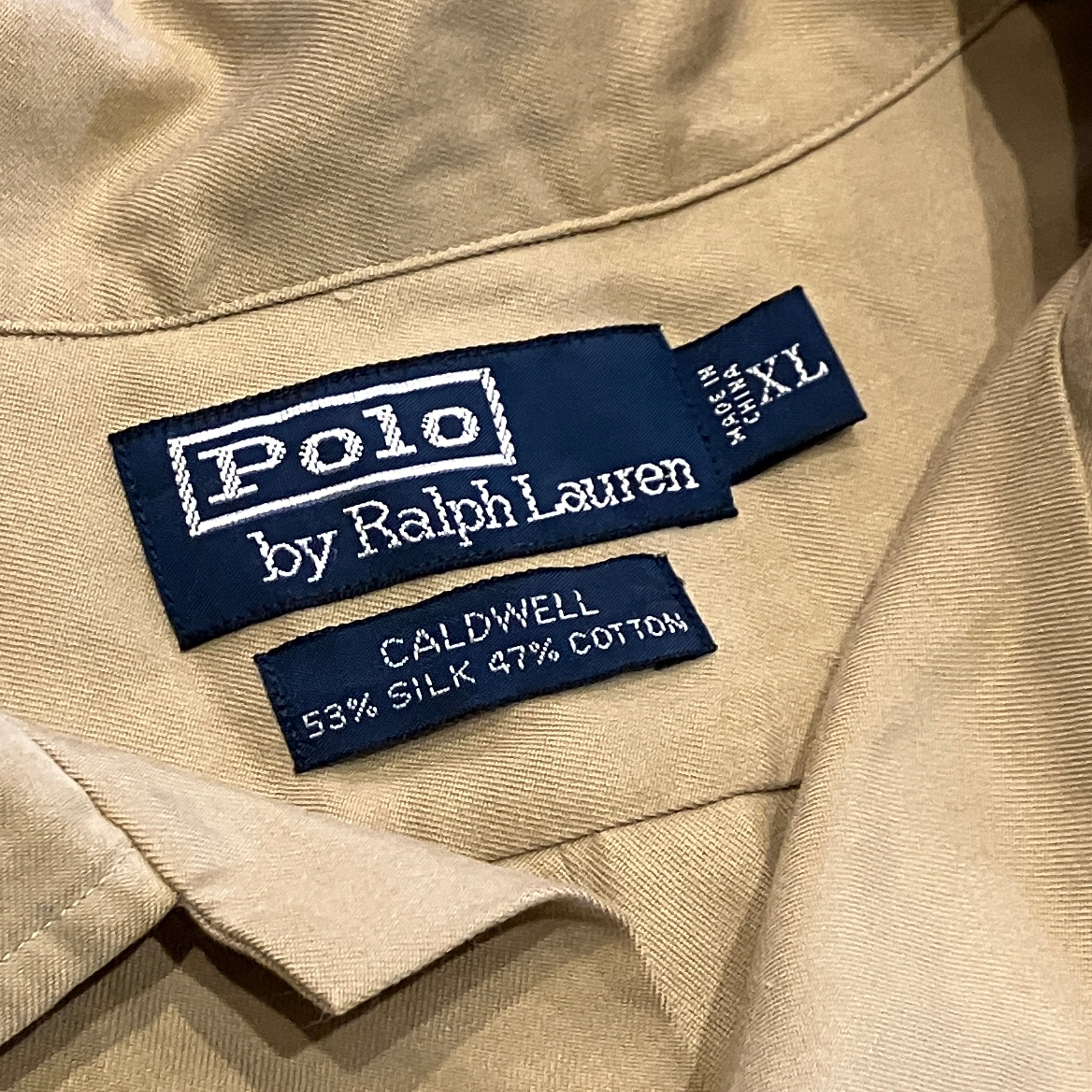 RALPH LAUREN CALDWELL SILK COTTON SHIRT BEIGE | safarionline