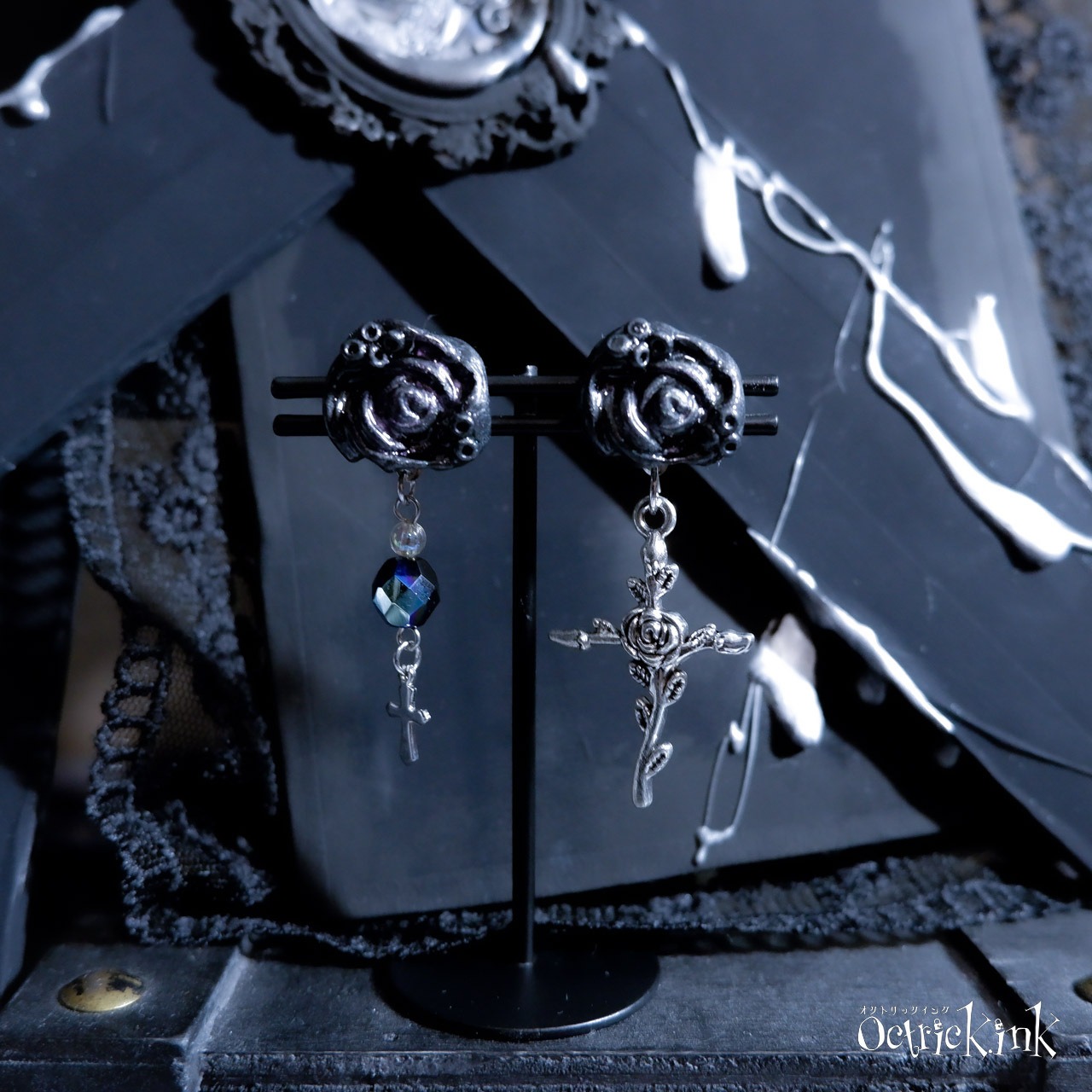 KRAKEN　Bubble　Яose　ピアス/イヤリング（INK）