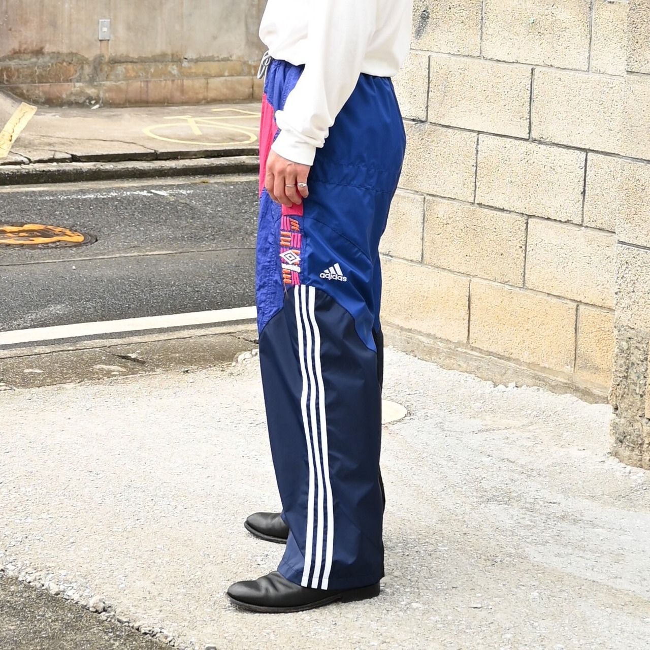 CHANGES スイッチングジップパーカー、ナイロンパンツstyle2