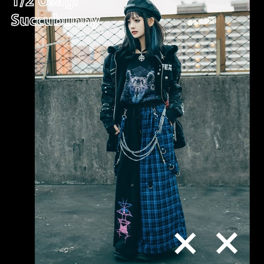 中華ゴシック チャイナ風袴ワイドパンツ ライブ向け｜WithU | ゴスロリ