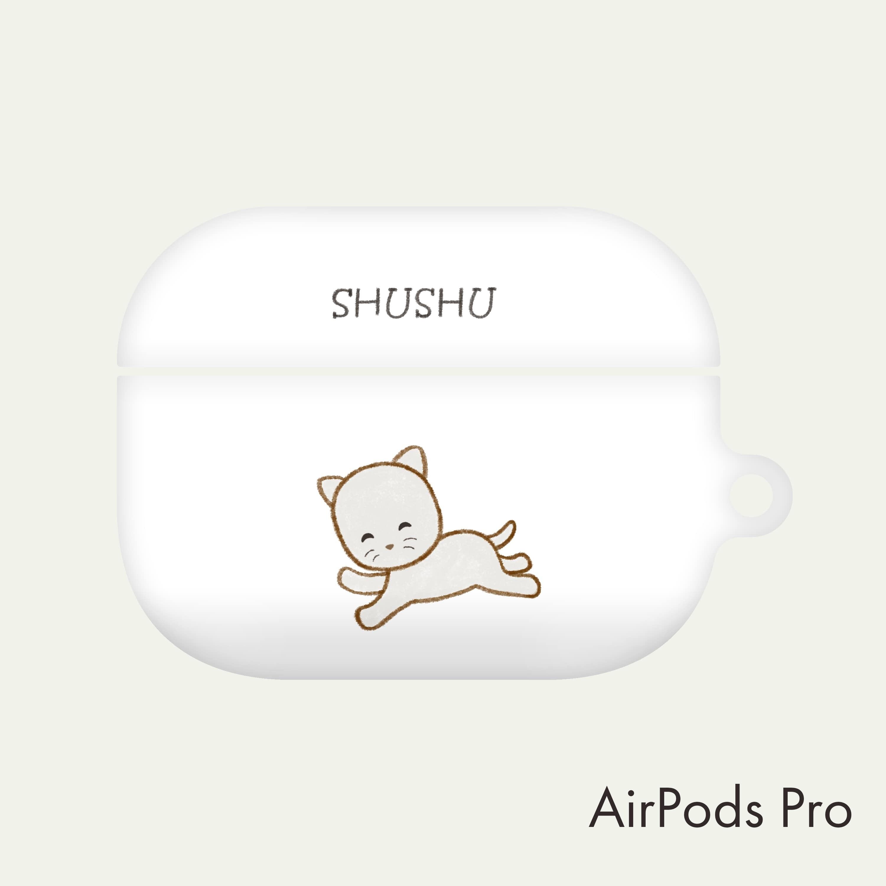 韓国 Airpodsケース Lora 可愛い ほのぼの 動物 イラスト デザイナーズ エアーポッズ Pro プロ カバー ねこ Lr01 韓国スマホケース専門店 Korean Case