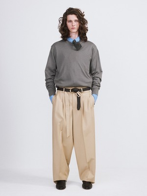 [RECTO][MEN] SILK-CASHMERE KNIT TOP (MIDNIGHT GREY) 正規品 韓国ブランド 韓国通販 韓国代行 韓国ファッション レクト メンズ 日本 店舗