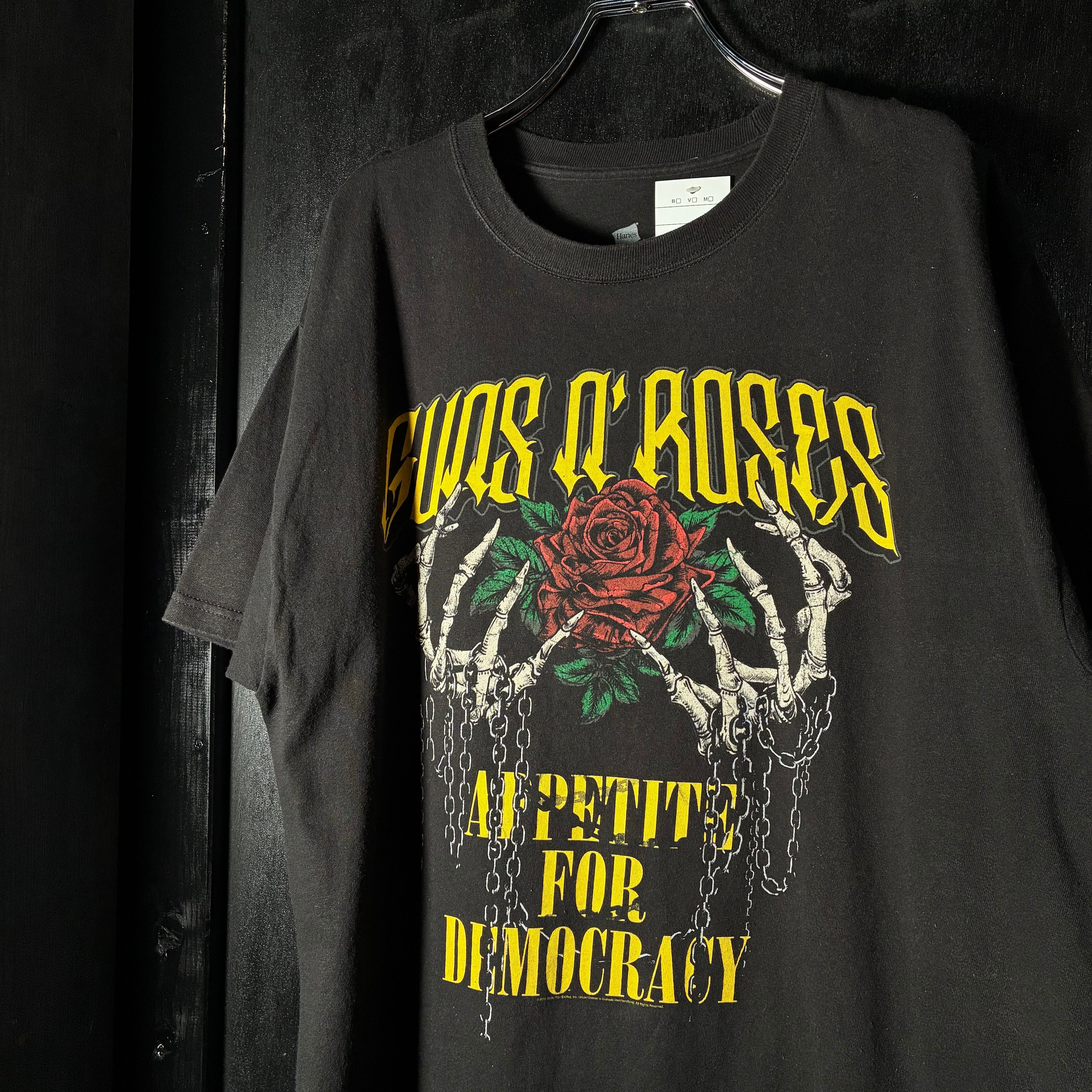 Hanes GUNS'N ROSES バンドTシャツ ガンズアンドローゼズ 黒 | 古着屋