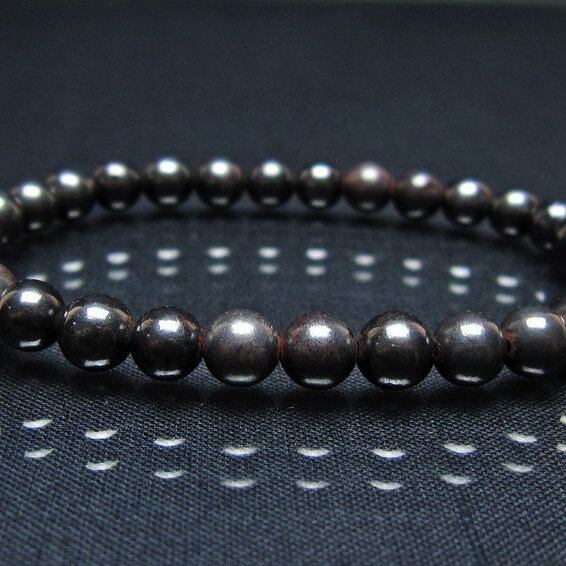 スギライト ブレスレット 6mm ブラックスギライト ブレス 一点物 メール便可 [M便 1/10] 111-45508