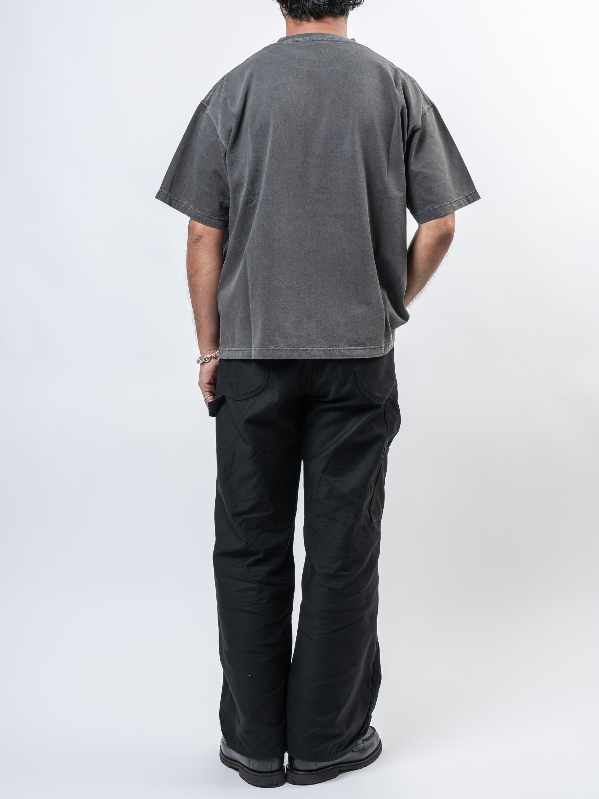 Organic Cotton Pigment Dyed Relax Fit T-shirts (khaki) | OVY