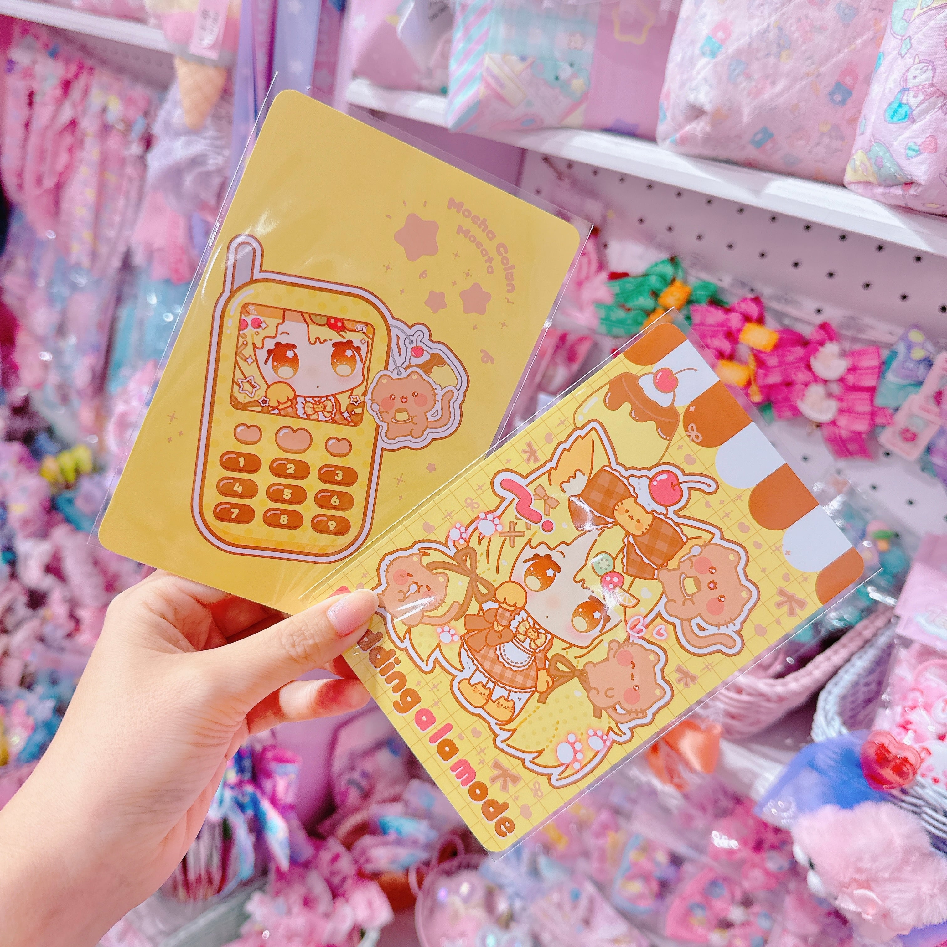 【G3】16-5プリンアラモードな女の子ポストカード