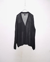 MAYKAM - SHEER CARDIGAN : black