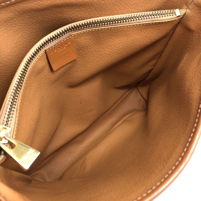 CELINE セリーヌ マカダム トートバッグ ブラウン ブラゾン型押し PVCレザー vintage ヴィンテージ オールド hzzr6z