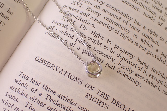 レモンクォーツネックレス　1.74ct [D12‐194]