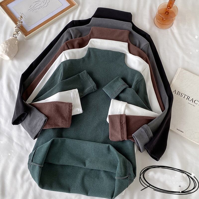 カラーシャツ オータムウィンターブラウス ベルベットTシャツ ロング 秋物 冬物 試着室36609708849