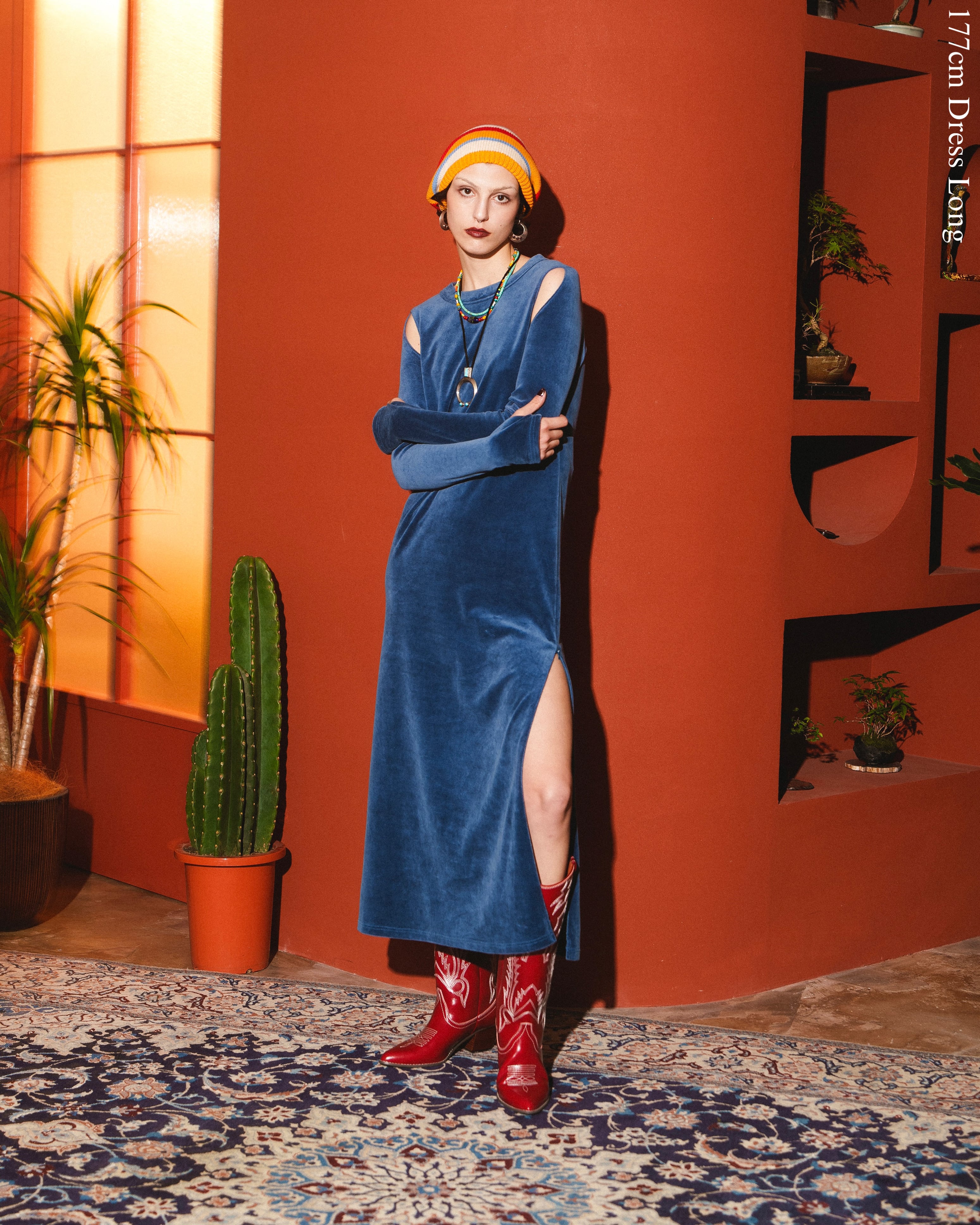 AMBERGLEAM アンバーグリーム　アートニットドレス　ワンピース　ロング AMBERGLEAMアンバーグリーム☆ Art Knit Dressニットドレス - ロング