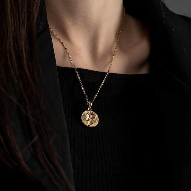 316L coin necklace 7  #n69