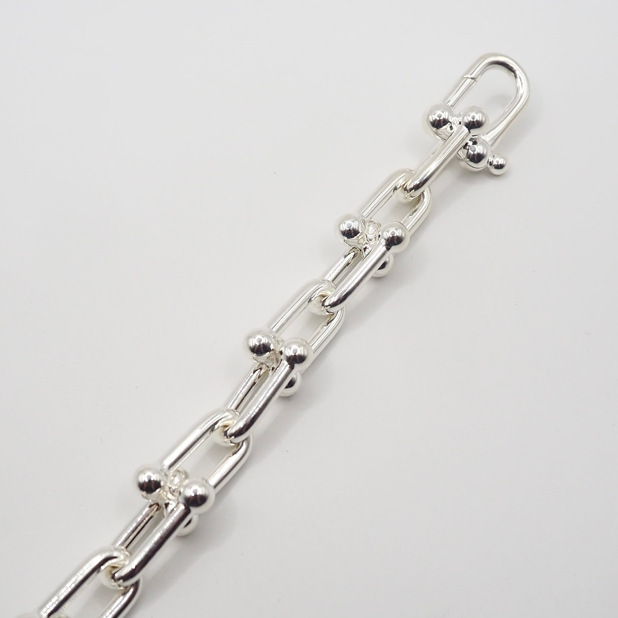 現行品】Tiffany&Co. ハードウェア ラージ リンクブレスレット 14コマ