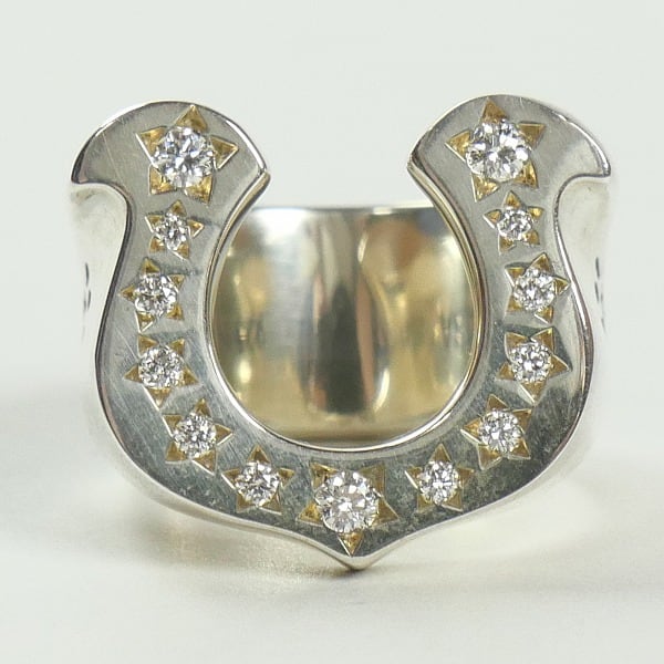 正規品tenderloinテンダーロイン H.S ring ホースシュー リング Size【11号】 TENDERLOIN テンダーロイン H.S RING SILVER/STONE CHICK