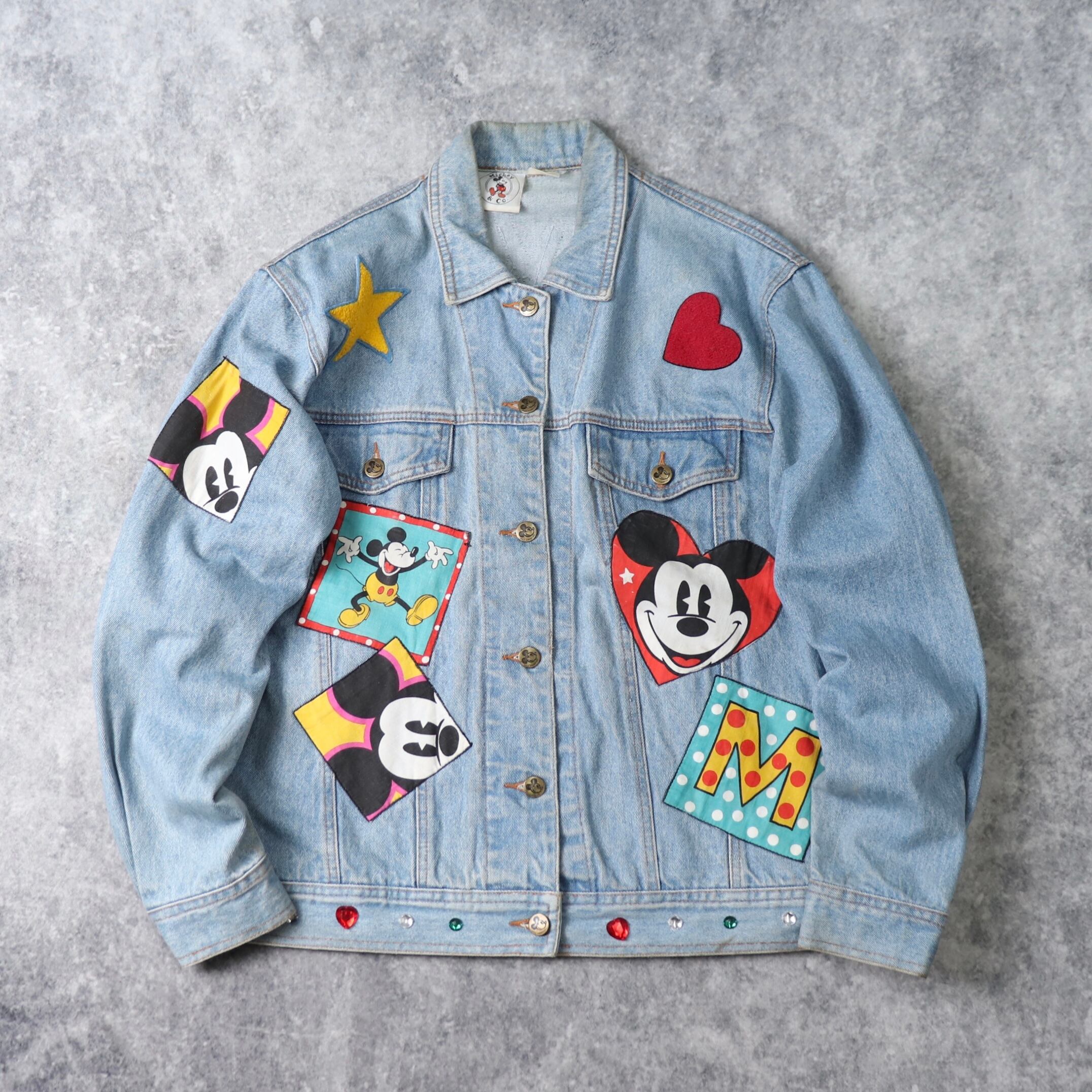 1990s Mickey&Co. “Mickey Mouse” Denim Jacket C190