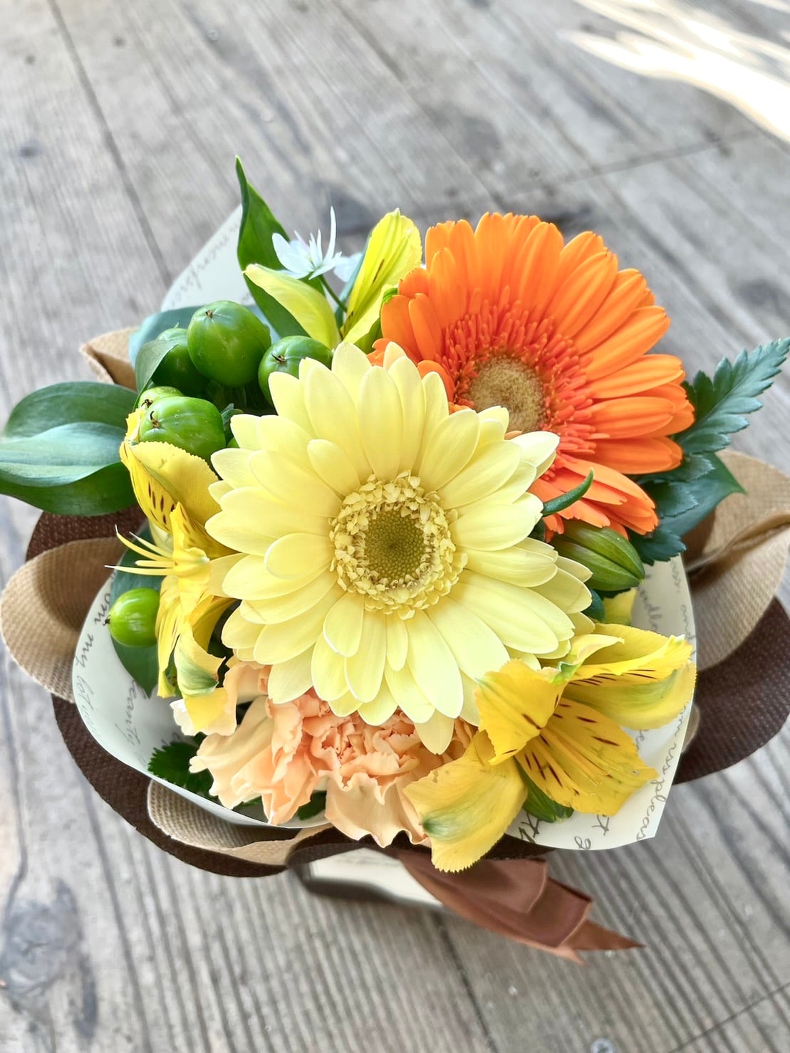 スタンディングブーケ ハッピーイエロー