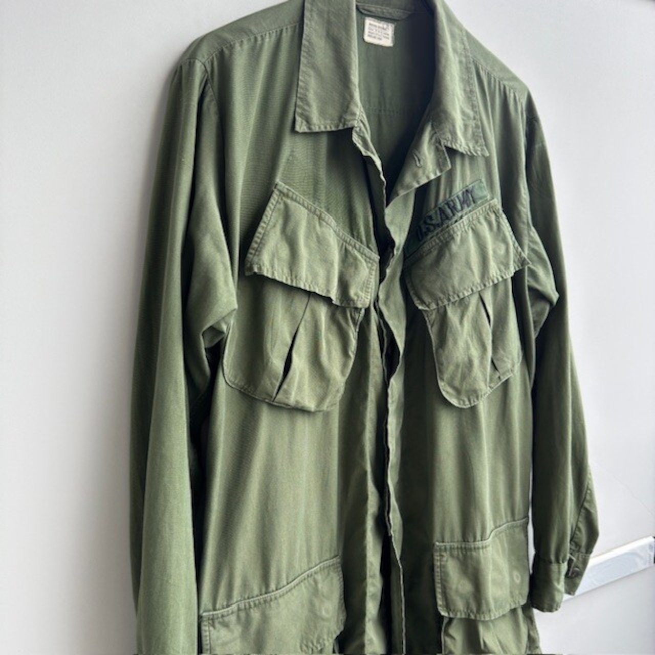 60s ジャングルファティーグジャケット 3rd ノンリップ M/R 画像5