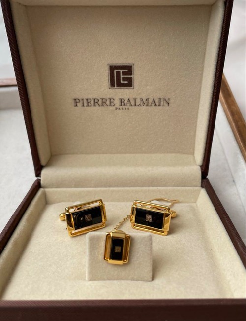 PIERRE BALMAIN GERMAN SILVER カフリンクス　セット