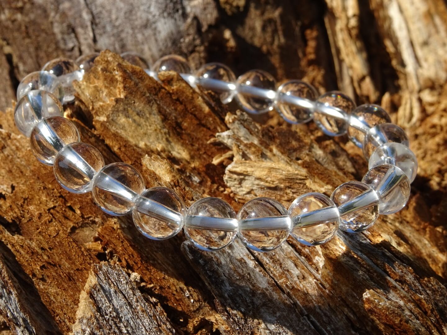 メルーの水晶ブレスレット（High Quality,8mm×22） ~Pureness,ひかりの